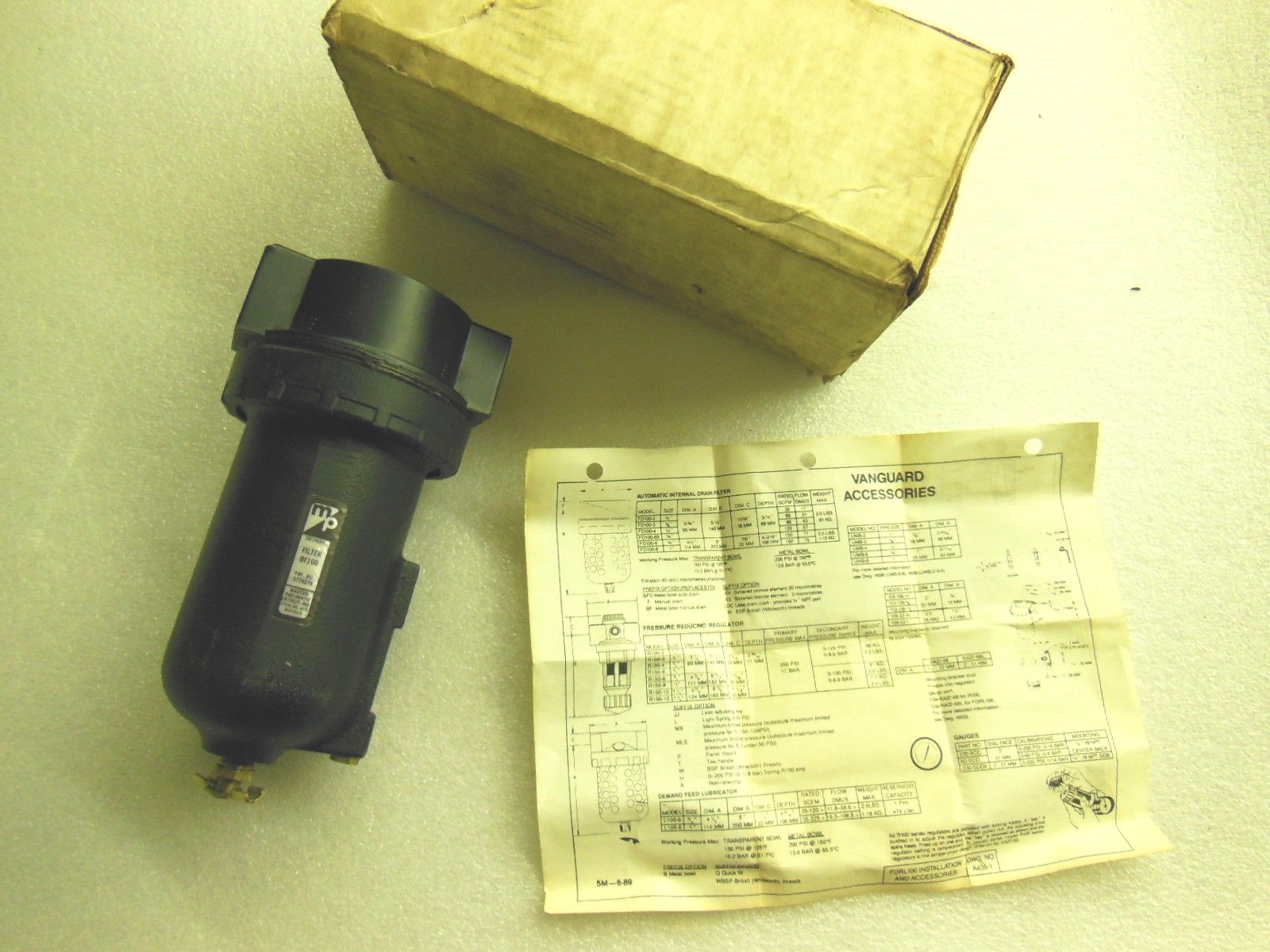 Master Pneumatics BF100 Automatic Drain Filter – New