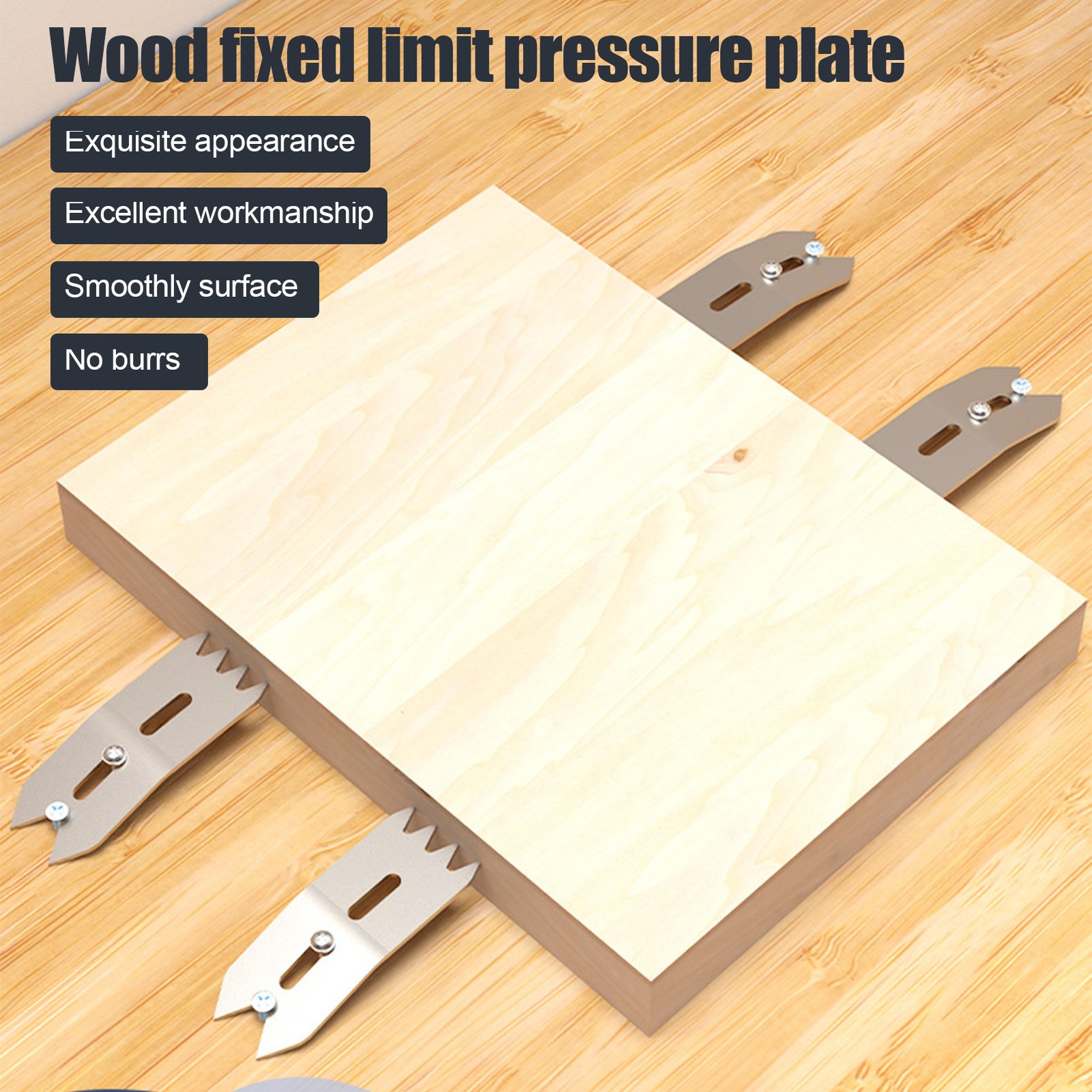 4Pcs Woodworking Limit Clamp Set Aluminum Alloy Wood Board Fixing Clamp For