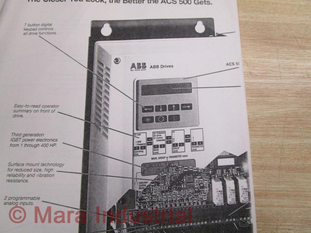 ABB ACS500-01B Instruction Manual For ACS 500