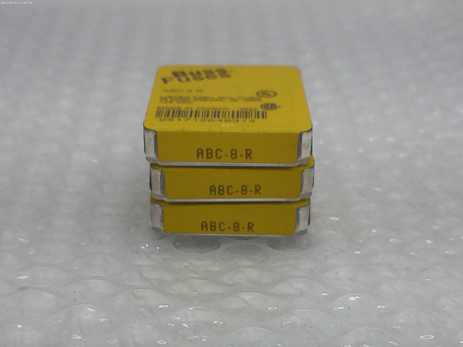 BUSSMANN ABC-8-R FUSE LOT OF 3 PKG OF 5 NSMP