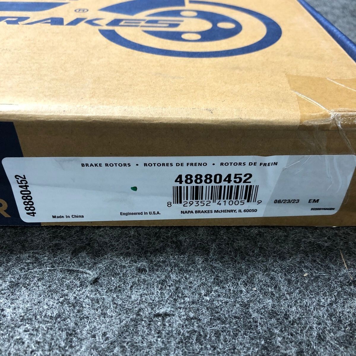 Napa Premium Brake Rotor 48880452 Kia Rio 2005 -2011