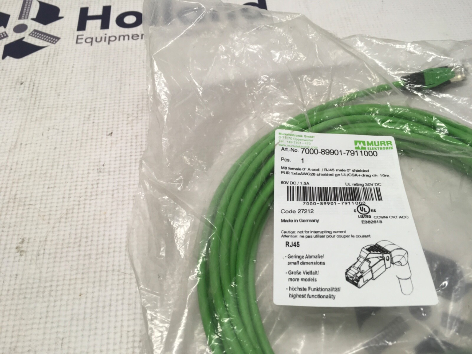 Murr Elektronik Cable, 7000-89901-791100, RJ45, KP-913