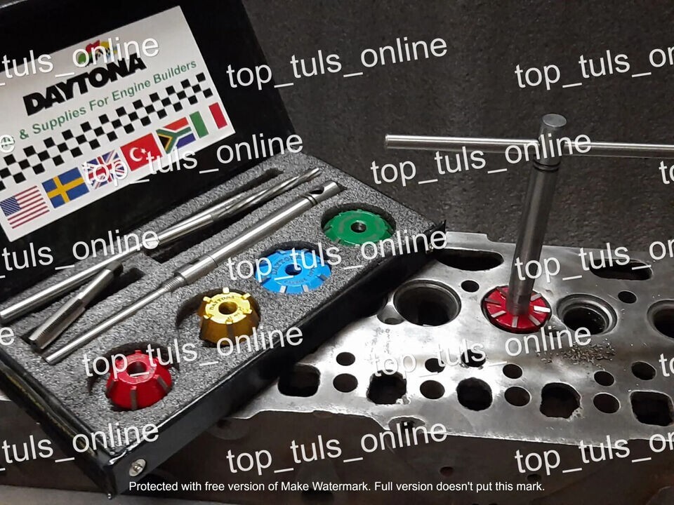17x GM LS-7 8452 HEADS VALVE SEAT CUTTER KIT 3 ANGLE CUT CARBIDE TIPPED SPECIAL
