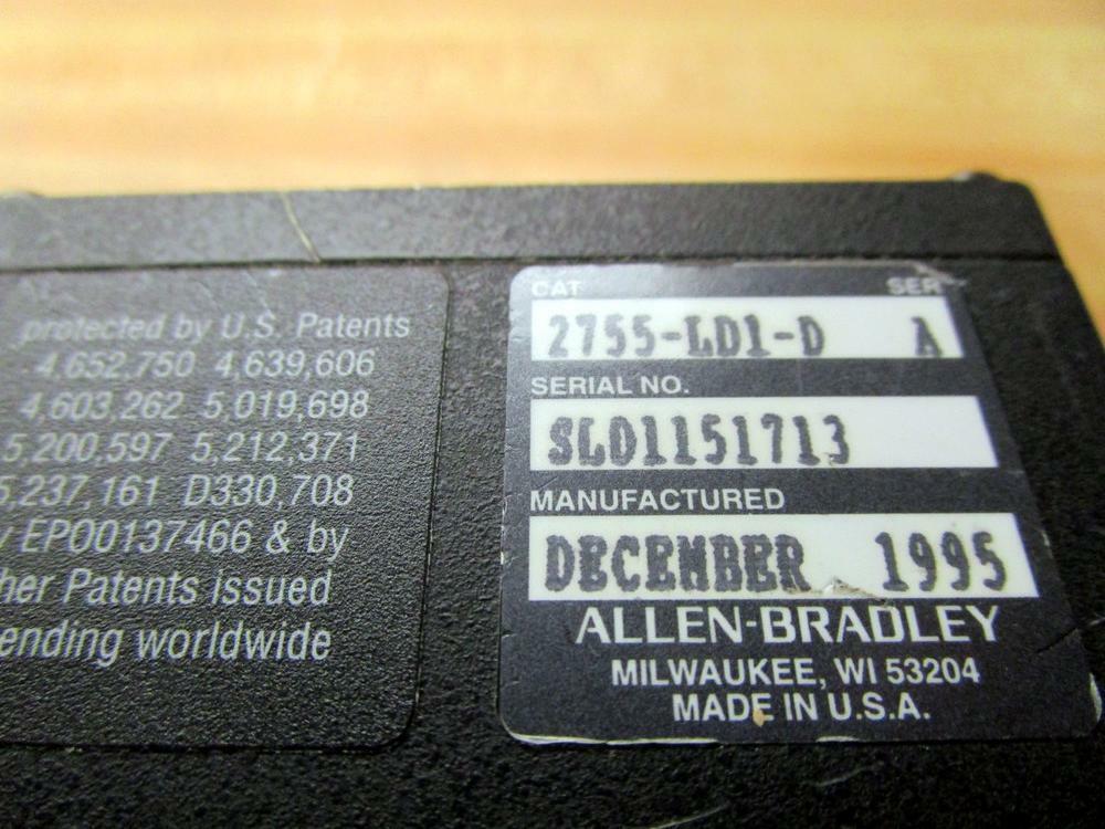 Allen Bradley 2755-LD1-D Bar Code Reader 2755LD1D By Paragon