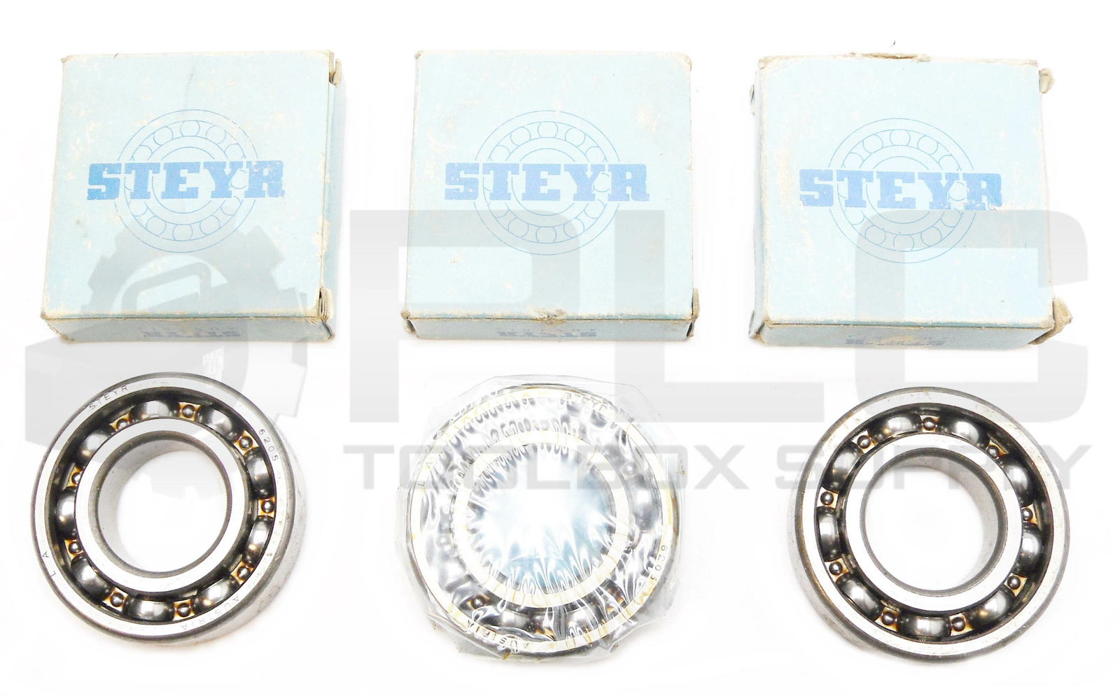 LOT OF 3 NEW STEYR 6205 SINGLE ROW BALL BEARING +6205