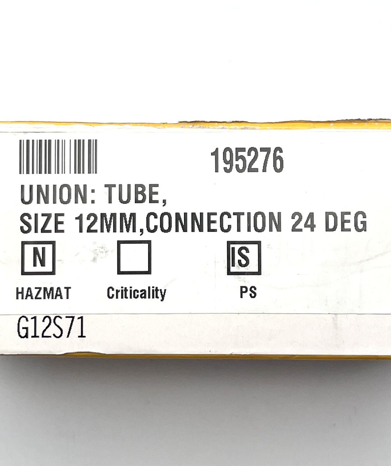 Parker G12S71 Ermeto 2mm Tube to Tube High Pressure Hydraulic Tube Fittings