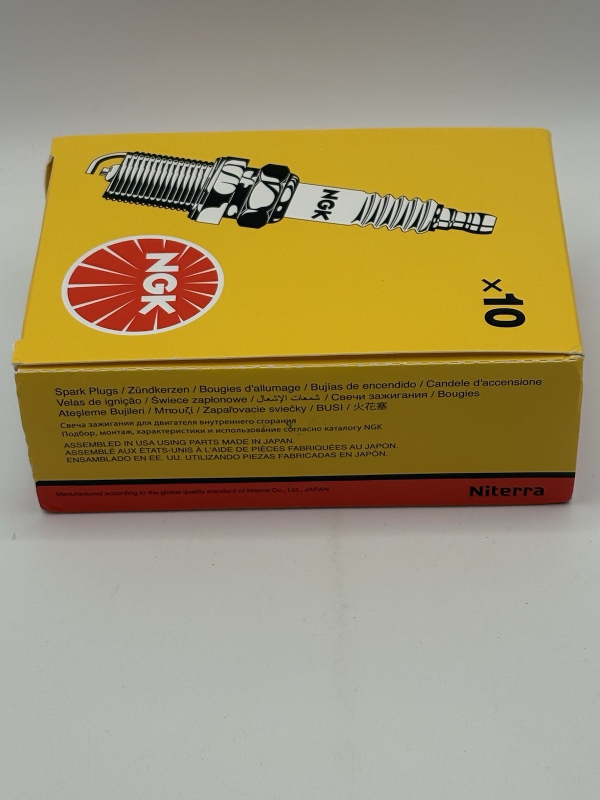 NGK (3346) BR7EF V-Power Spark Plug (10 PACK)