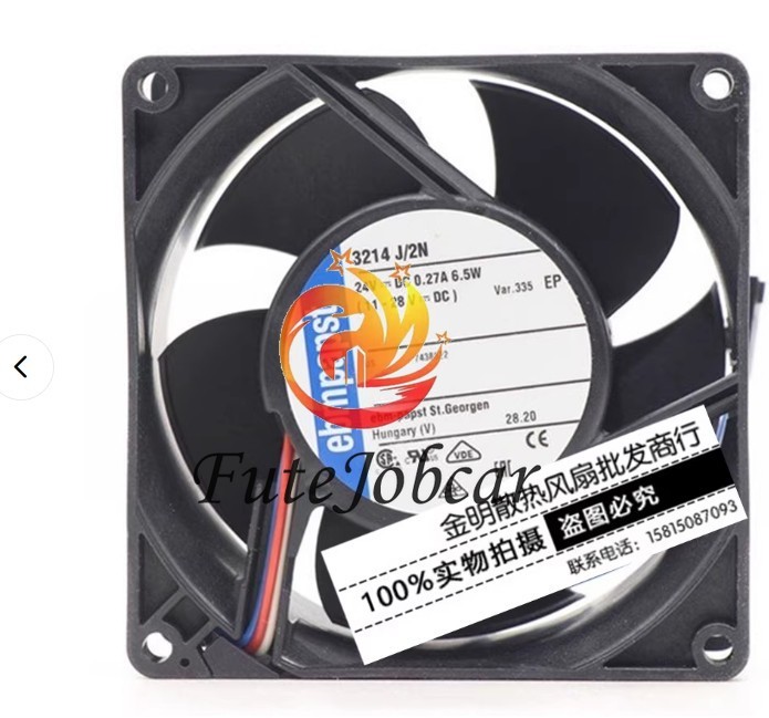3214J/2N Axial fan 24VDC 6.5W 0.27A 92*92*38MM Inverter Cooling Fan
