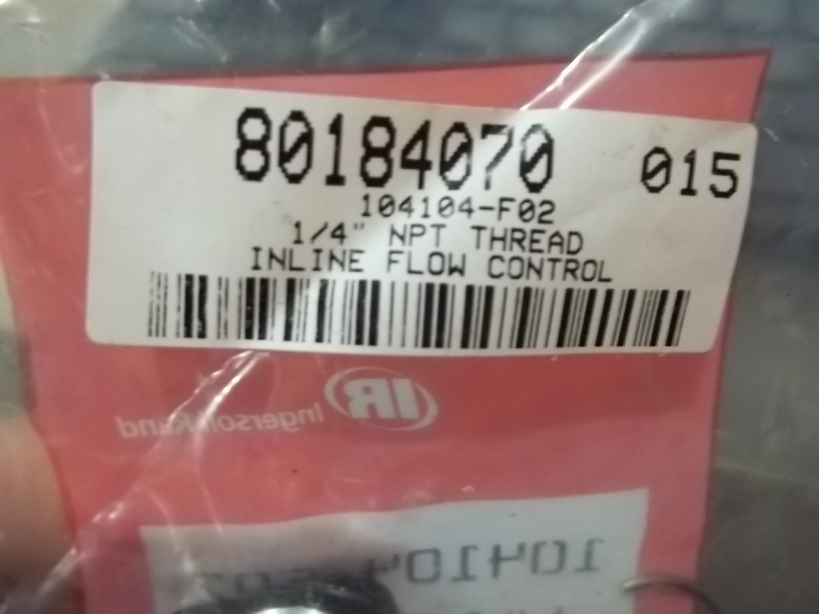 NEW IN PKG INGERSOLL RAND ARO 104104-F02 INLINE FLOW CONTROL VALVE 1/4″ (WL19-2)