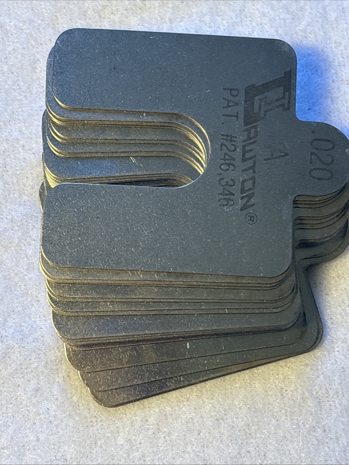Lawton Industrial Stainless Steel Slotted Motor Shims .001-.120 Machinery sz A