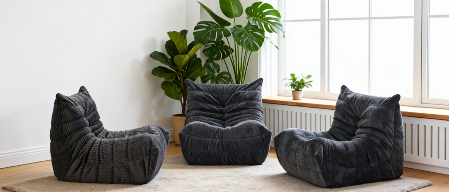 Bean Bag Chairs for Adults Teens Kids, Fireside Chair Bean Bag Lounger with Memo