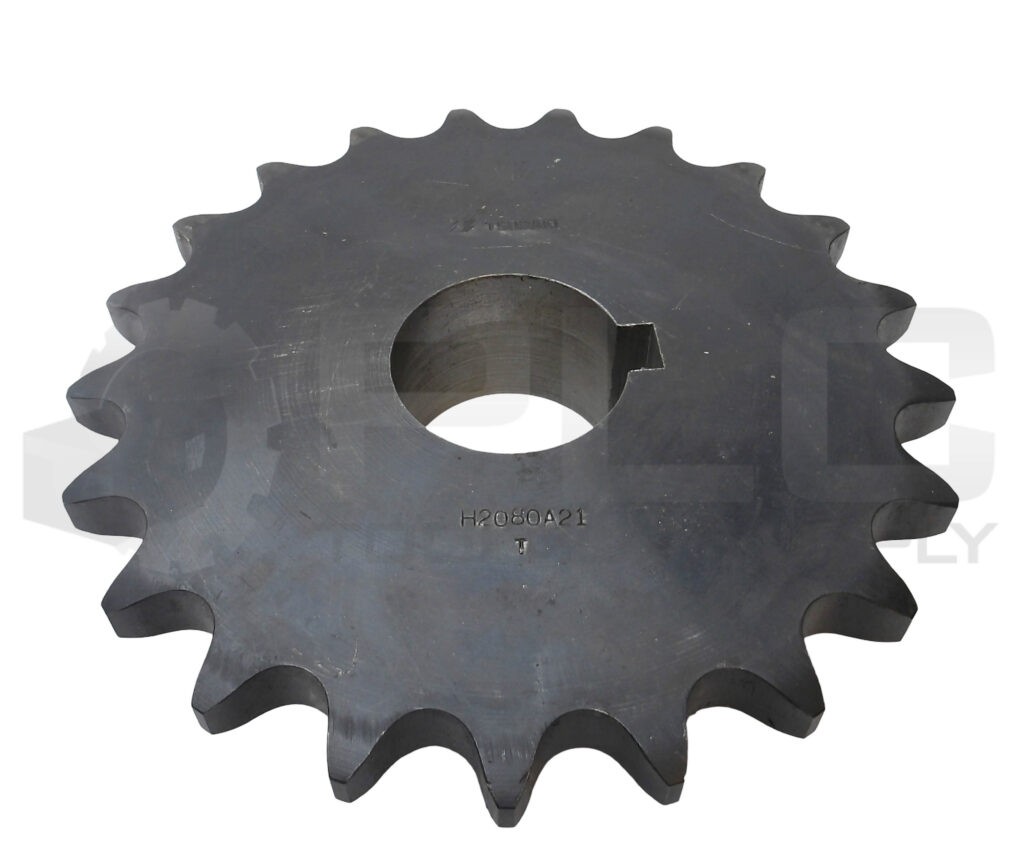 NEW TSUBAKI H2080A21 SPROCKET 21 TEETH 1-15/16″ BORE