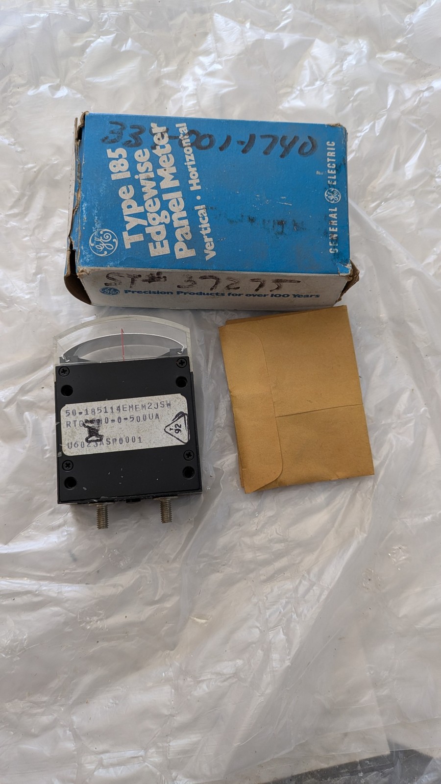 GE 201-1740 Panel Meter Edgewise 185 NST 37275