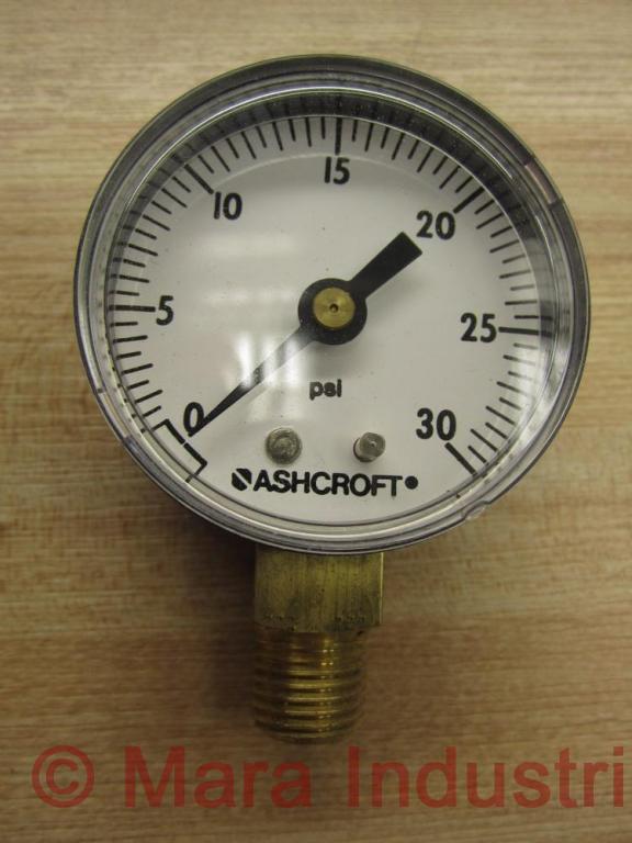 Ashcroft 20W1005PH-02L 30# Pressure Gauge