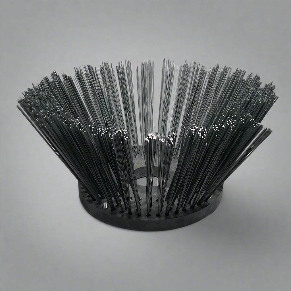 Street Sweeper Gutter Broom Sz 12″ H x 24″ D Black
