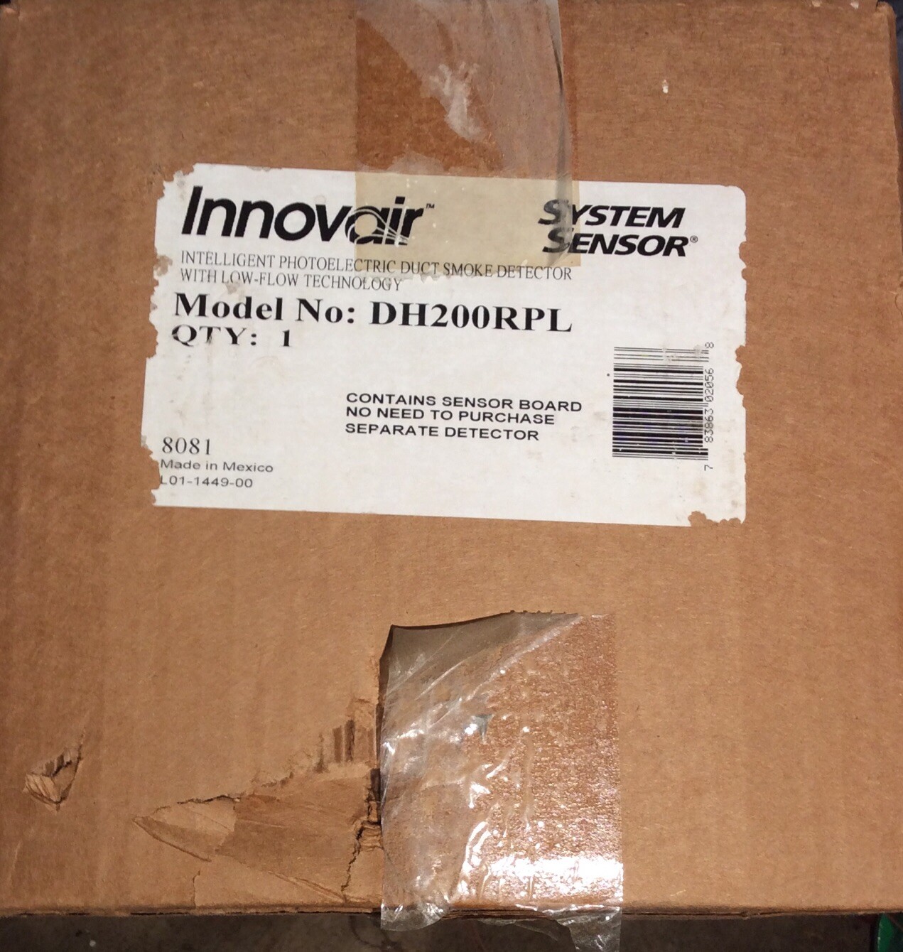 MIRCOM INNOVAIR MIX-DH200RPL PHOTOELECTRIC DUCT SMOKE DETECTOR