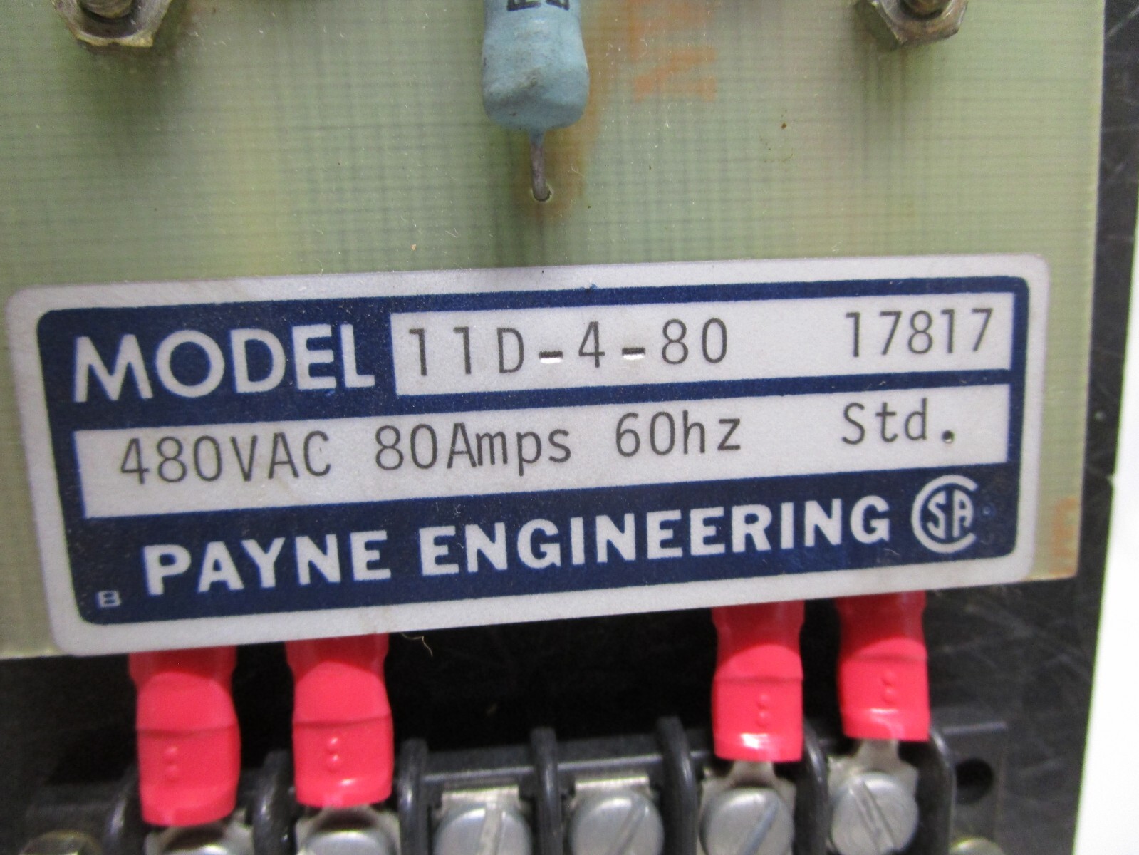 PAYNE ENGINEERING 11D-4-80 POWER CONTROLLER