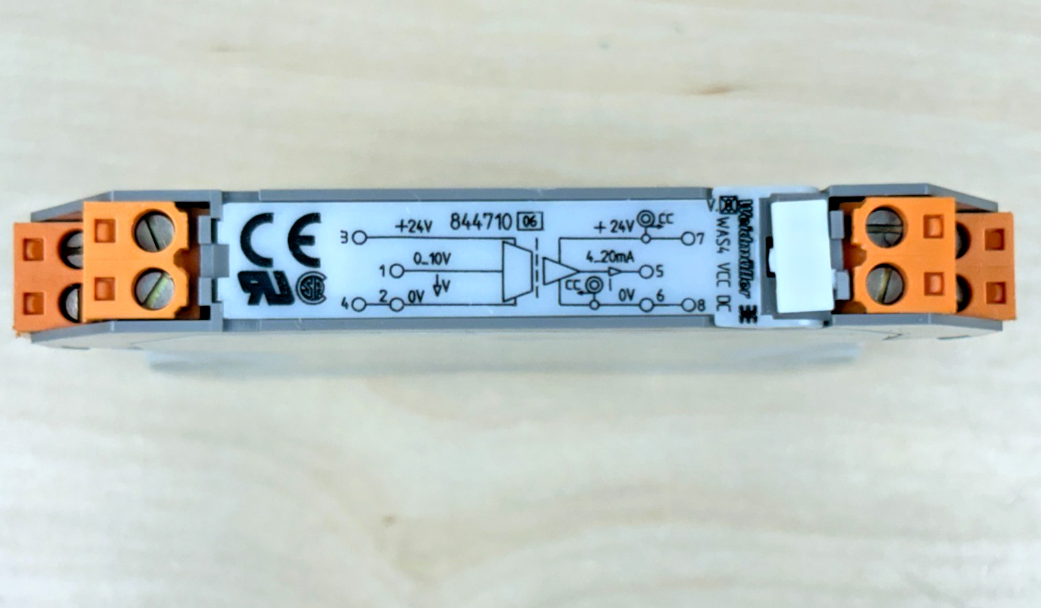 Weidmuller WAS4 VCC DC 0-10, 4-20MA Signal Converter / Disconnector, 84471 06