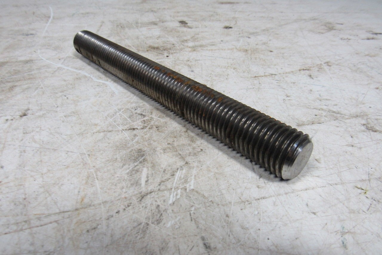 1″-8×9-1/2″ (OAL 9-3/4″) A193 B7 Fully Threaded Stud Plain Finish Lot of 5