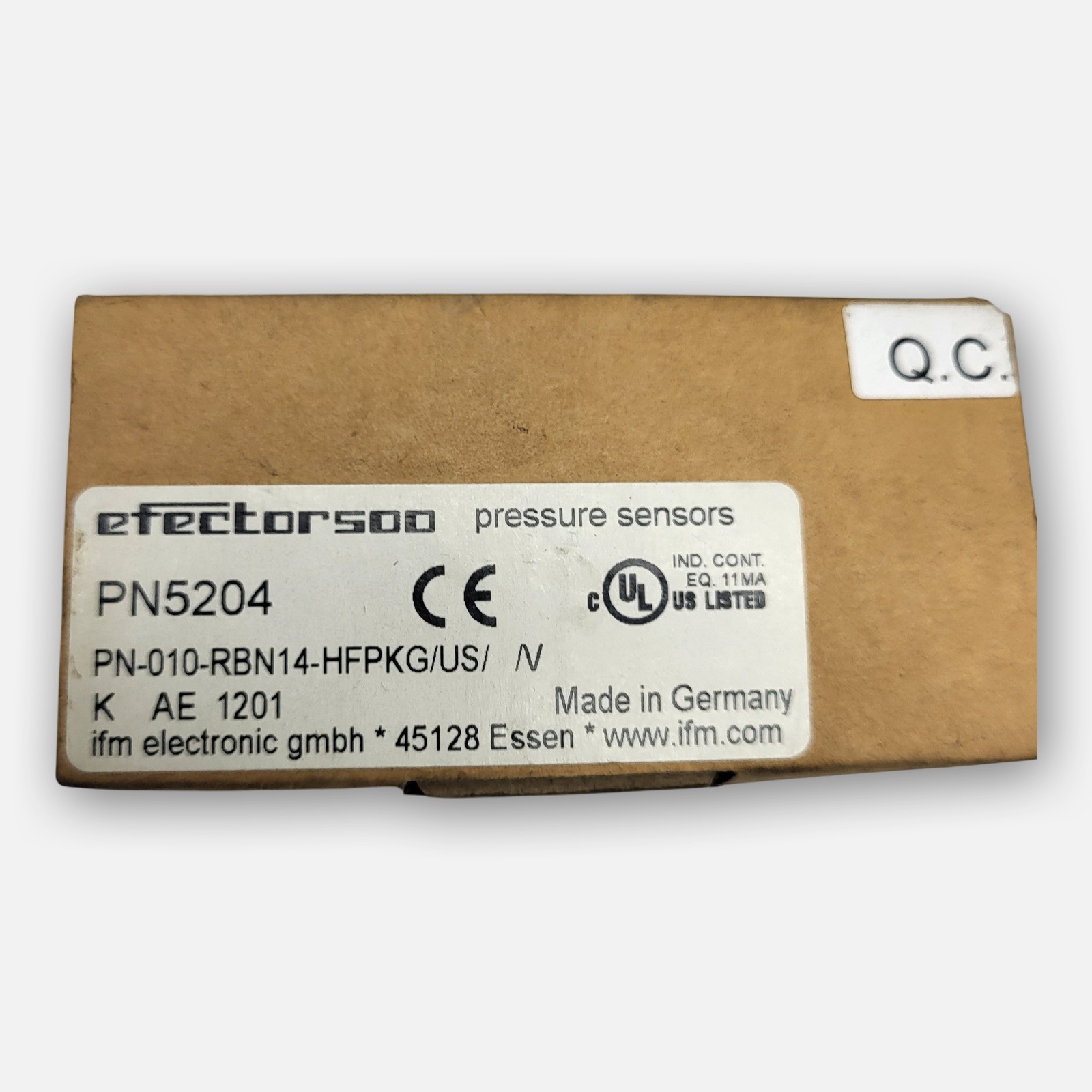 NEW IFM PN5204 PRESSURE SENSOR PN-010-RBN14-HFPKG/US/N