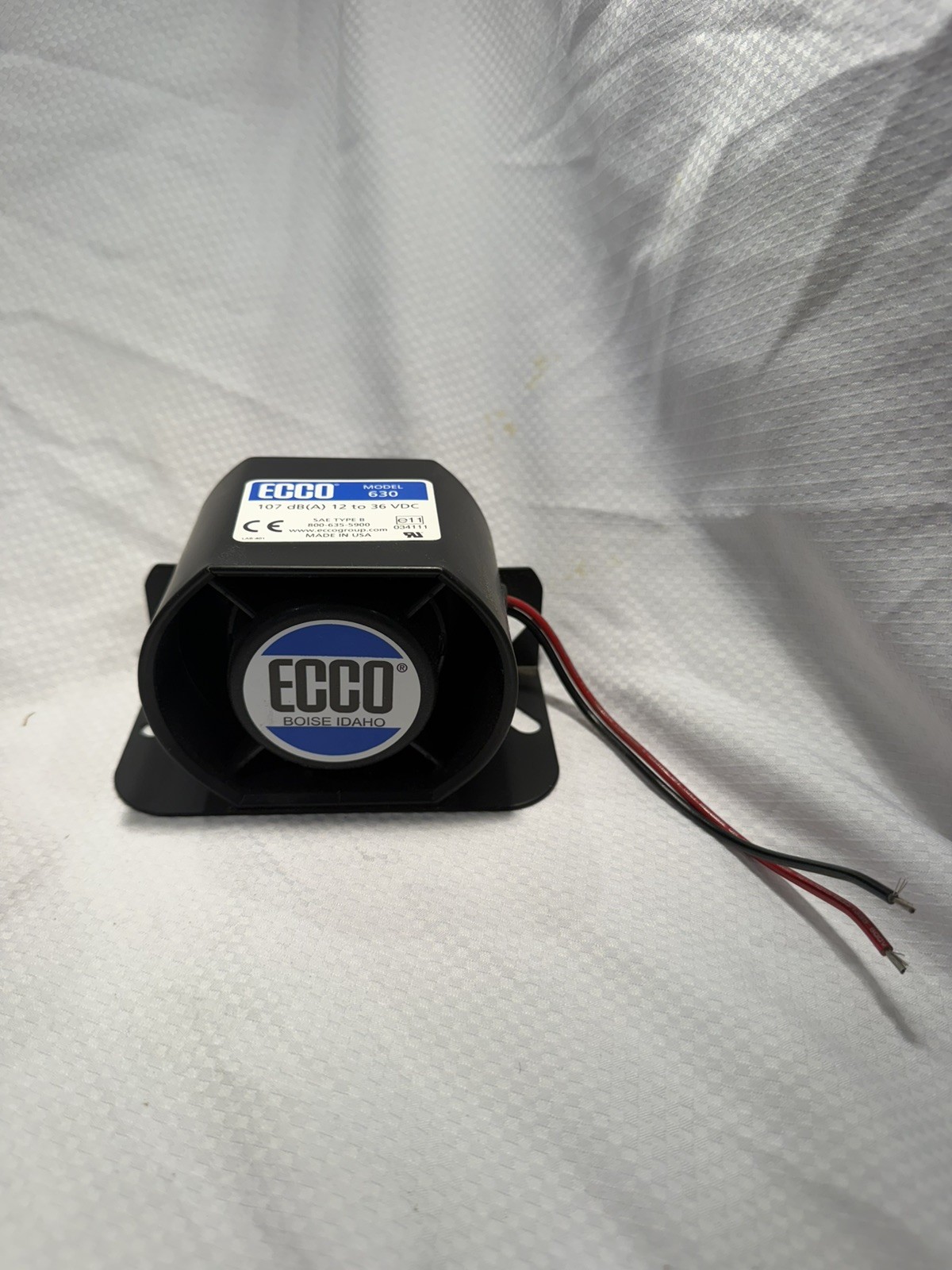 NEW ECCO 630 BACK UP ALARM TYPE B 12-36 VDC
