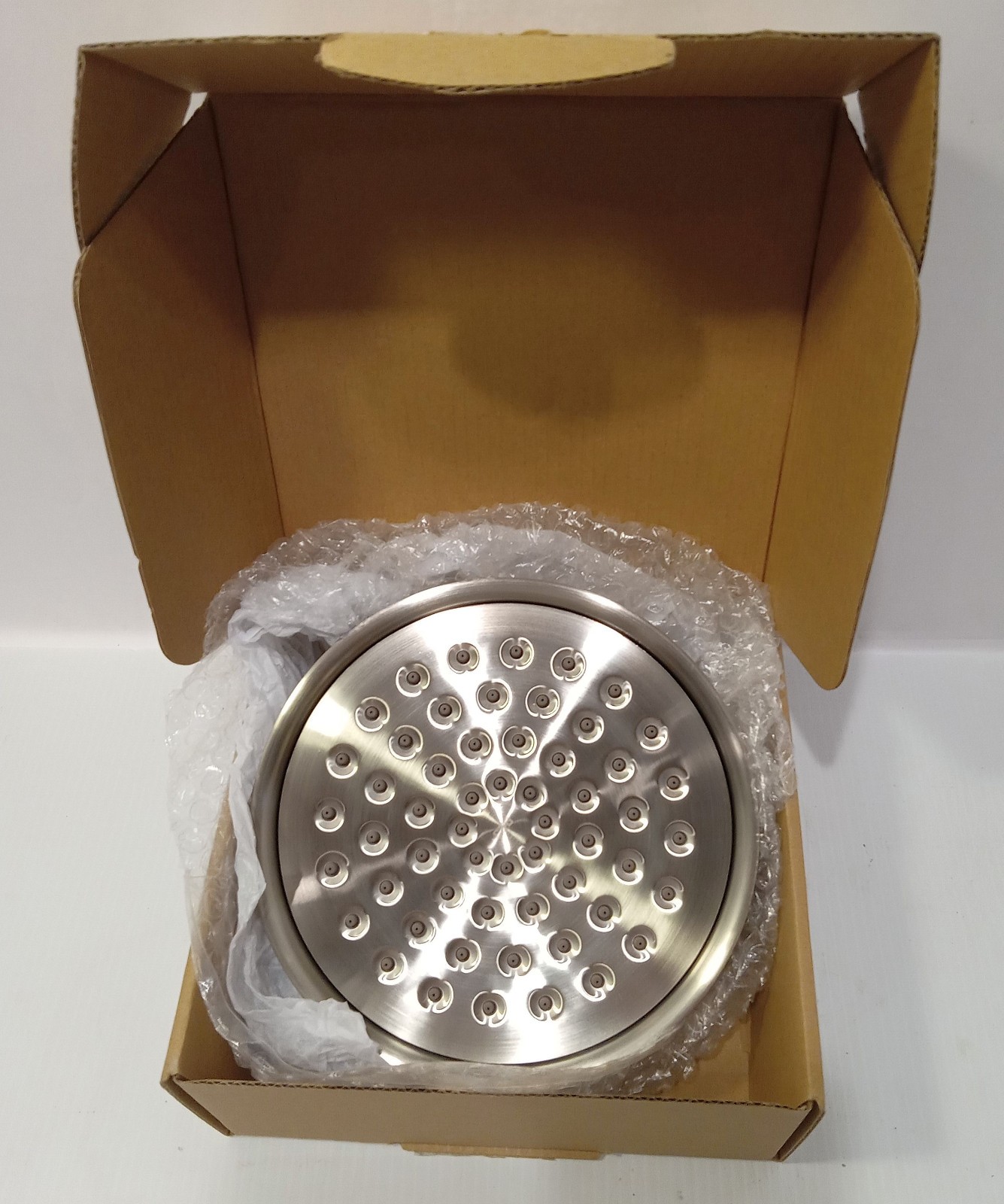 1 NEW CFG 47401GRBN BRUSHED NICKEL 6.5” RAIN SHOWER HEAD NIB ***MAKE OFFER***