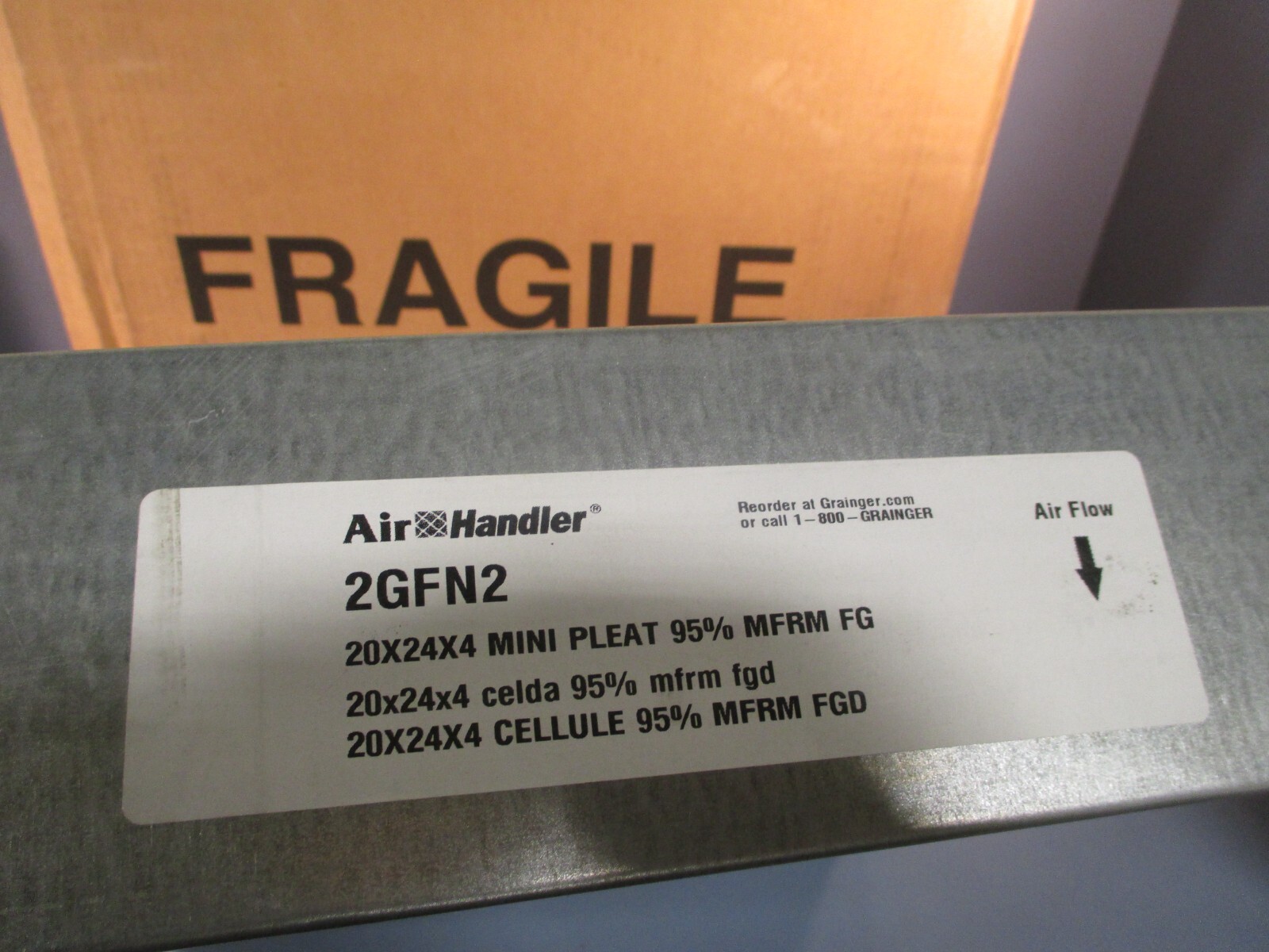 Air Handler Mini Pleat Air Filter 20″ x 24″ x 4″ 95% MFRM FG 2GFN2
