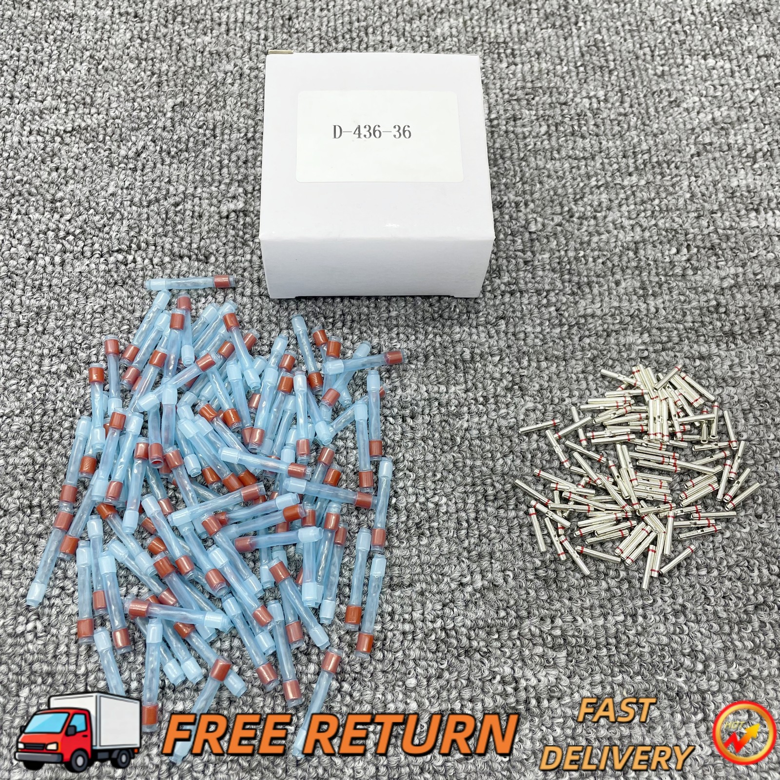 100pcs pack Plastic Case Terminal -55℃ ~ +150℃ For D-436-36 650074-000 650074000