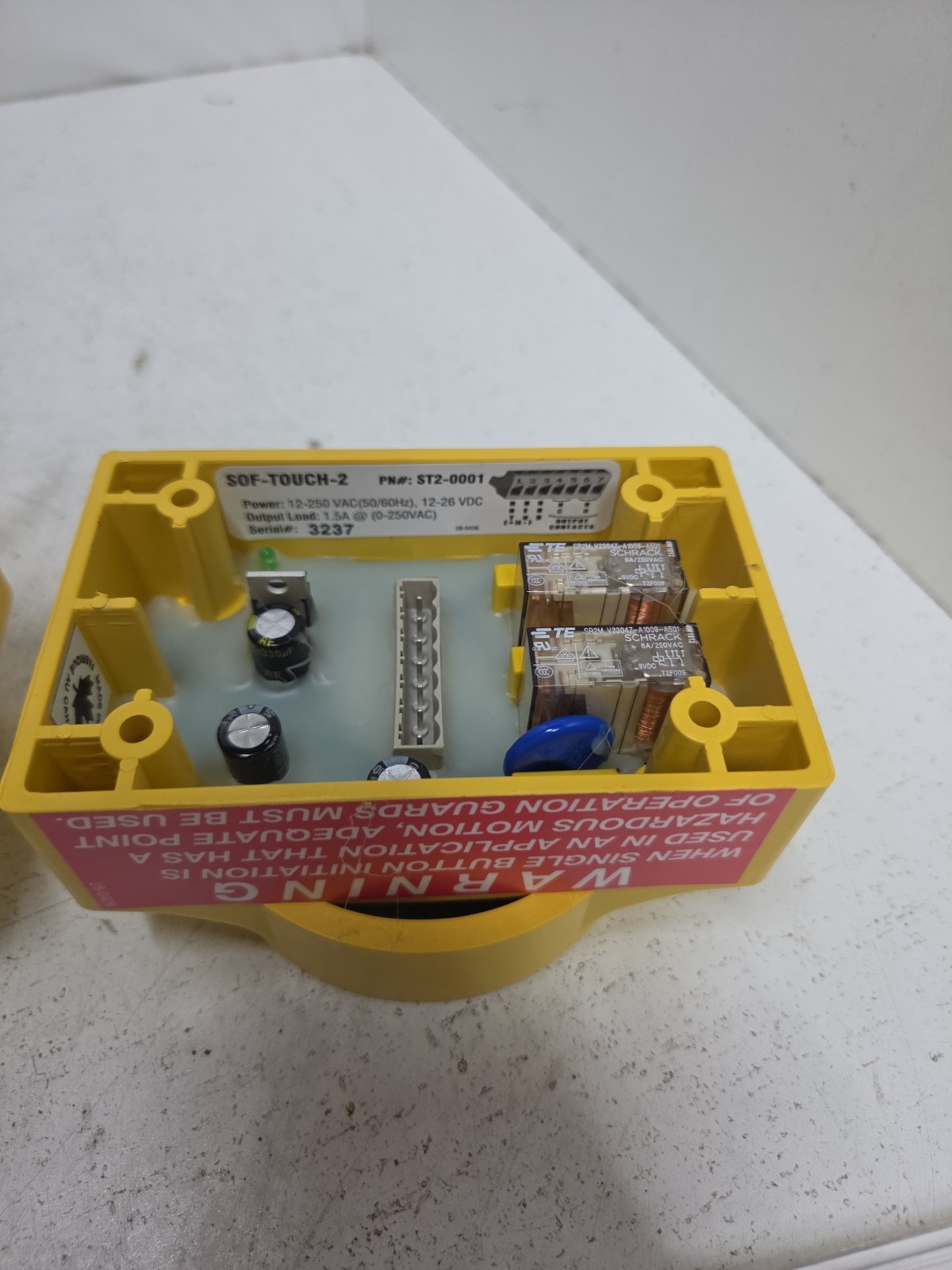 SOF TOUCH ST-0001 INDUSTRIAL MACHINE SWITCH 15-30 VDC 10A (2Pcs) **NOS**