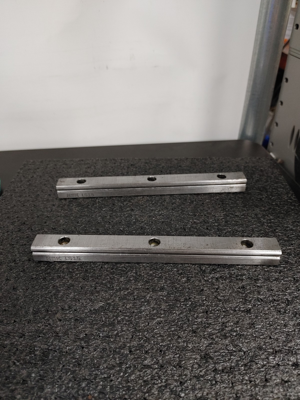 Lot of 2 NSK LS15 Linear Guide Standard Ball Profile Rail