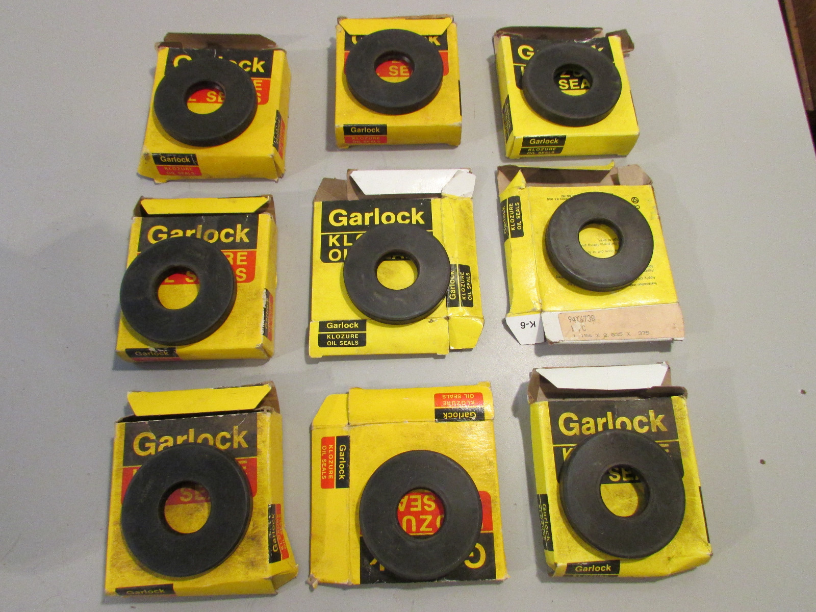 Garlock Klozure 94X6738 Lot of 9! 1.156 x 2.835 x .375