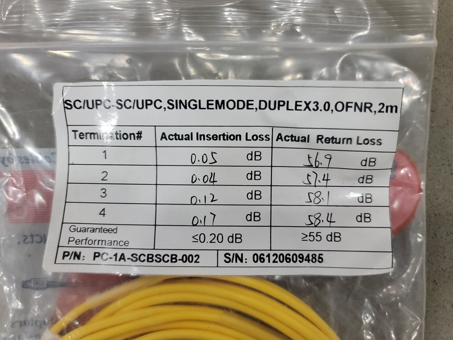 ACC SD-SC-SC-02 2M Fiber Optic Patch Cord Cable – Wire & Cable