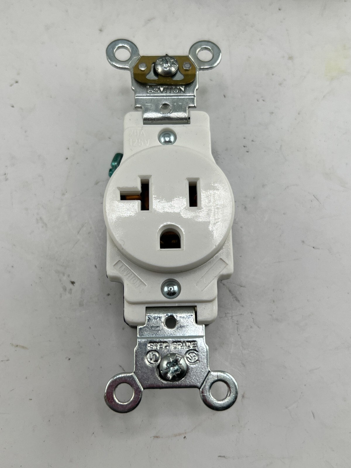 Leviton Genuine OEM 5361-W Receptacle outlet, Single White 20A/125V (White)
