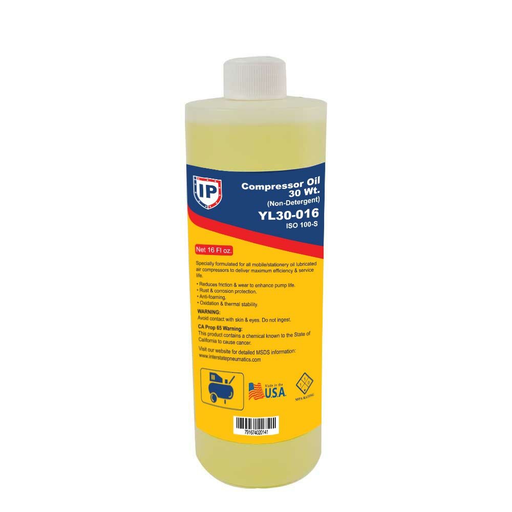 Non Detergent Oil Air Compressor / Pressure Washer Pump 30 Wt. ISO 100-S