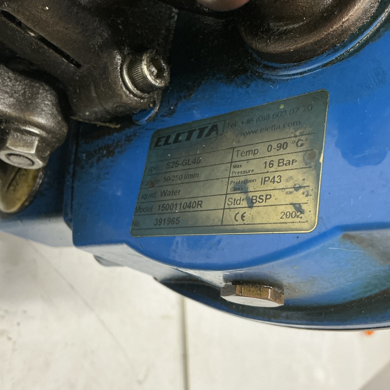 ELCTTA S25-GL40 Flow monitor model 150011040R Y-529