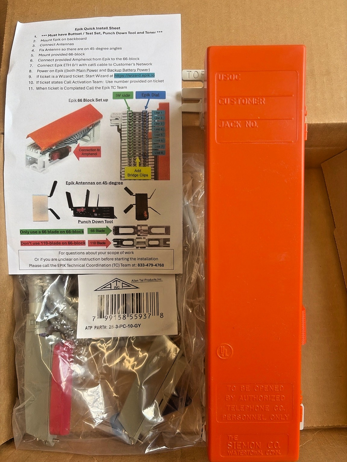 Siemon M1-50R 66 Block Communication Circuit Accessory