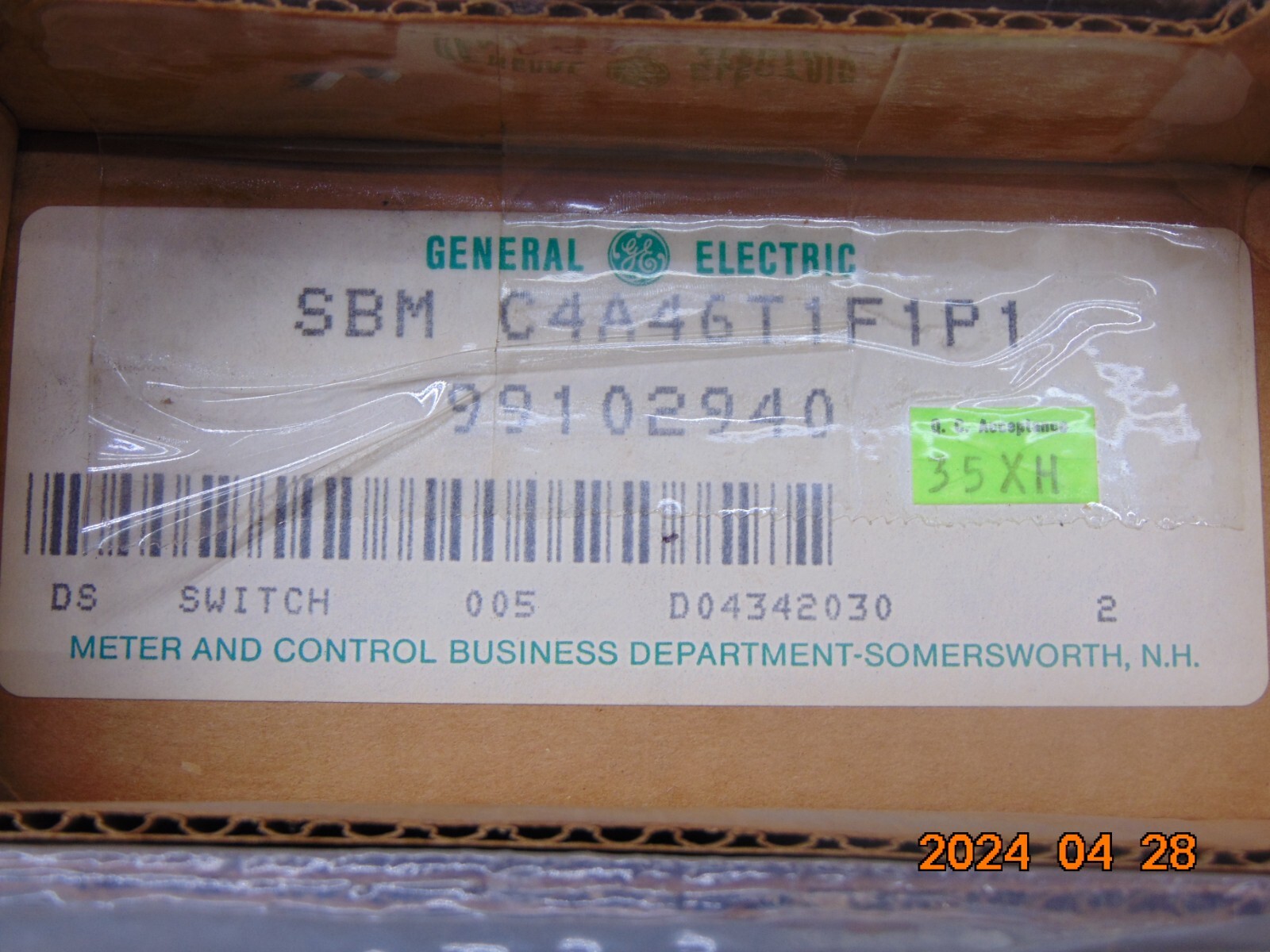 NEW GE SBM Switch C4A46T1F1P1 Rotary Cam Switch