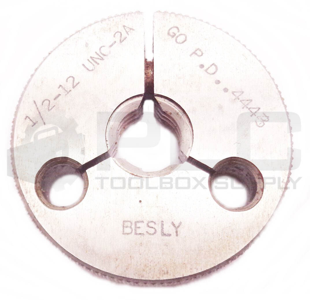 BESLY 1/2-12 UNC-2A THREAD RING GAGE GO PD.4443
