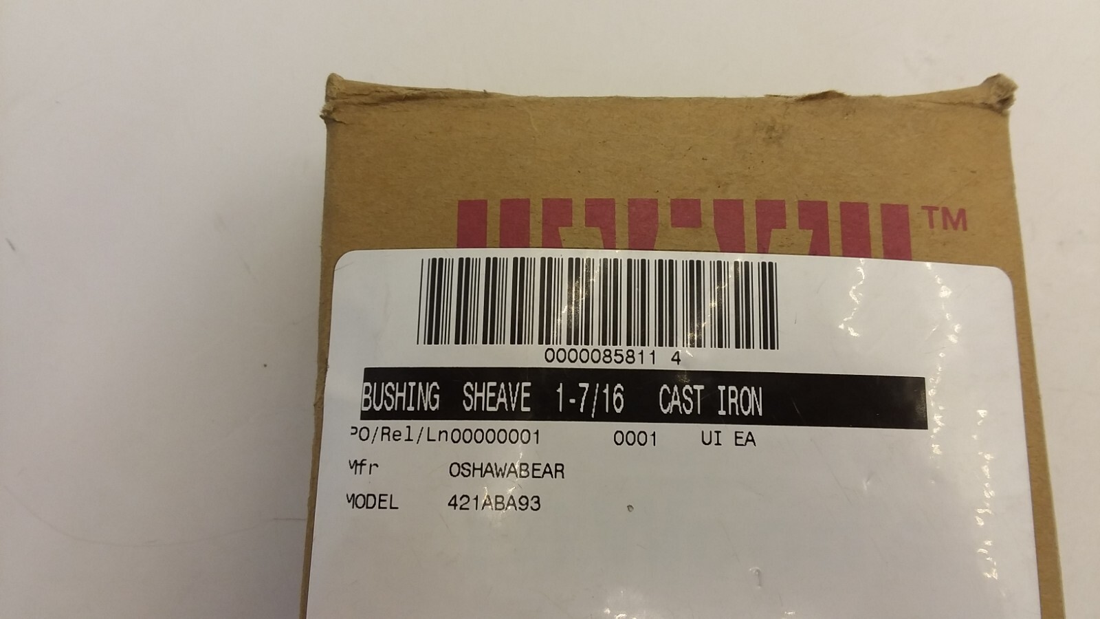 TB WOOD’S 698672 BUSHING SHEAVE 3/4″ BORE CAST IRON NIB