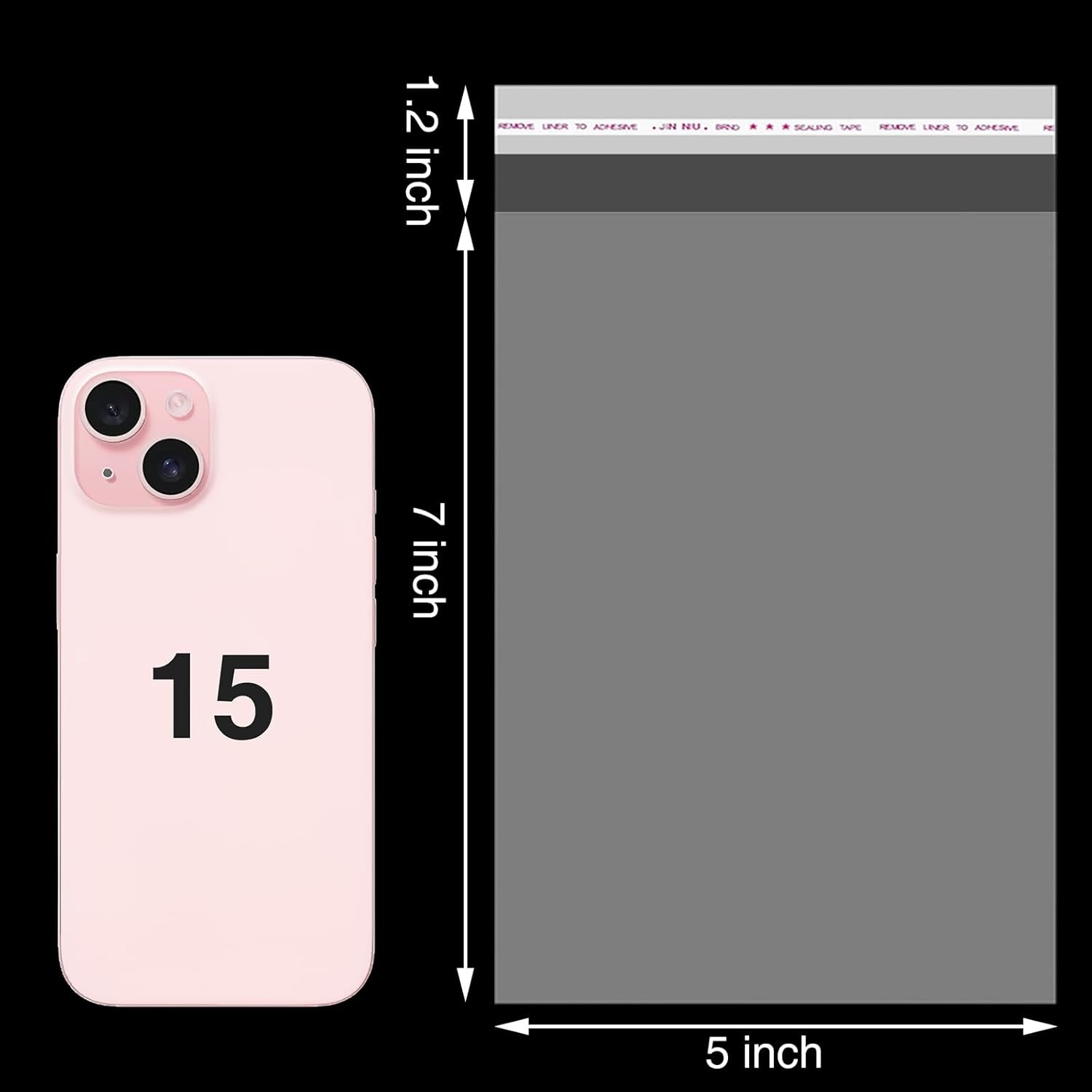 12,7 x 17,8 cm, 240 Stück, selbstklebende 5×7 Inch (Pack of 240)