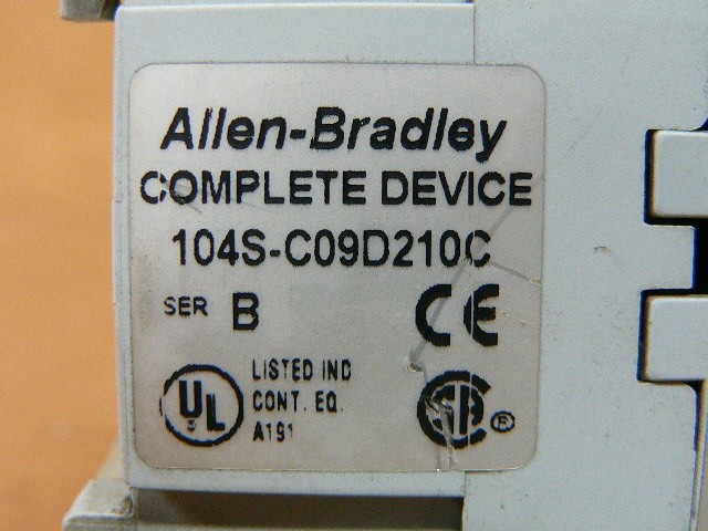 Allen Bradley 104S-C09d210c Guardmaster Safety Contactor (110V-120V)