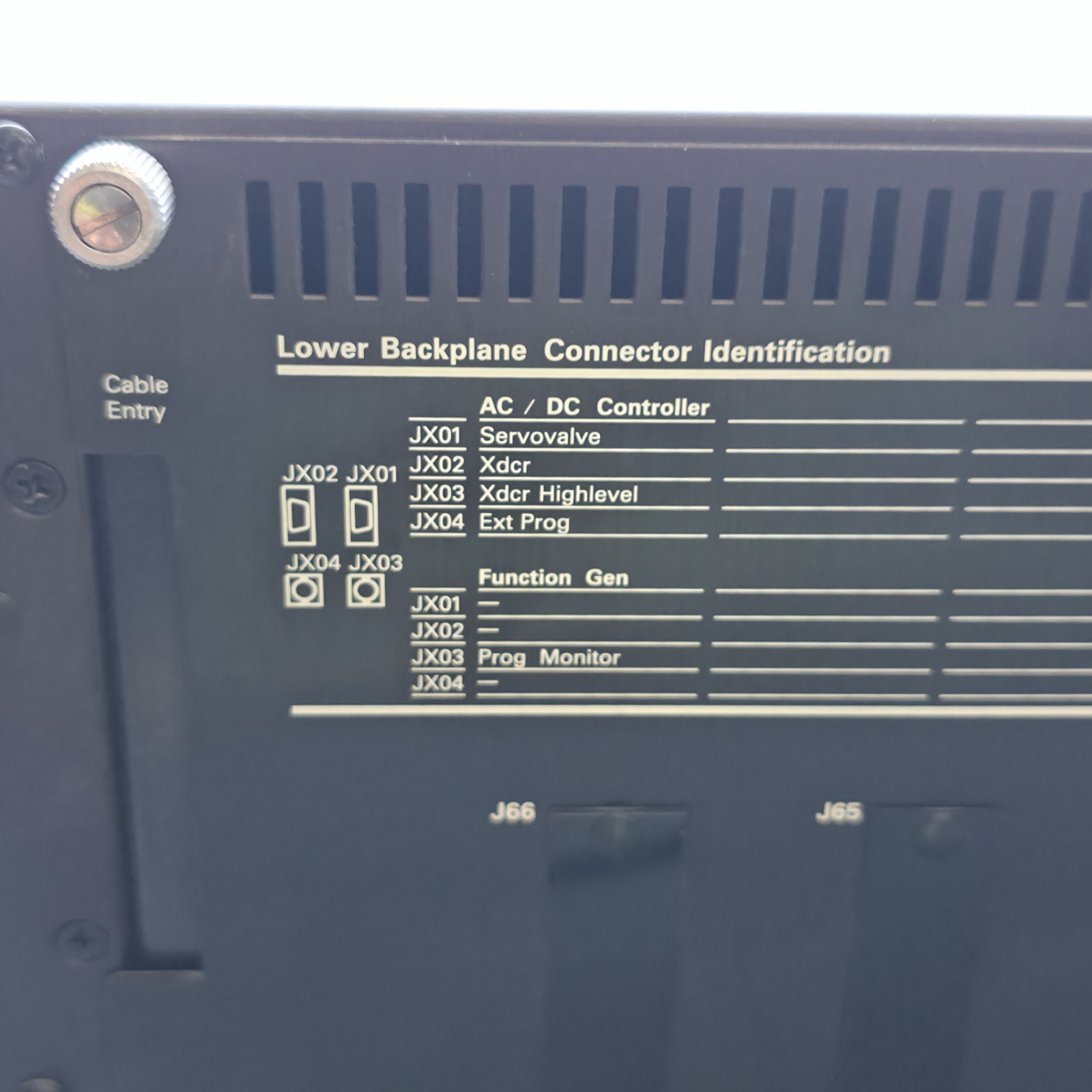 MTS 458.20 MicroConsole Servohydraulic Controller Interface 115 VAC Power Tested