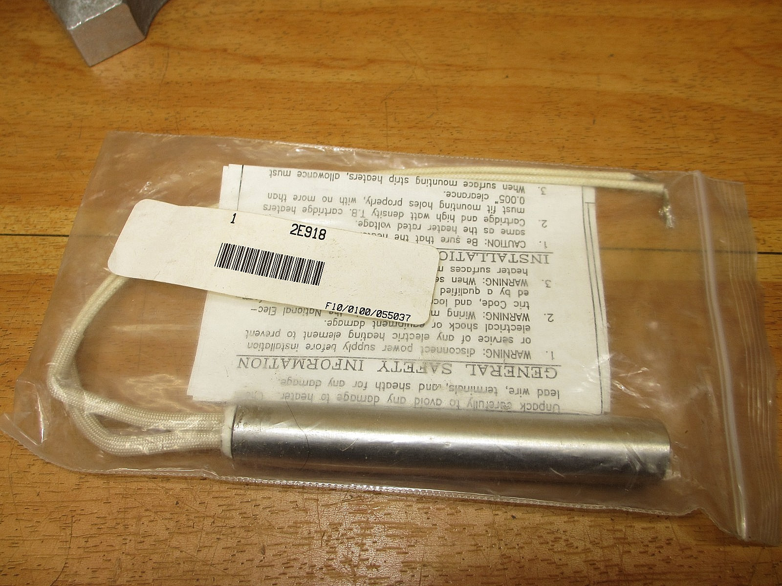 Vulcan TB6214B *NEW* Swaged Cartridge Heater 550W 2E918 KLJ