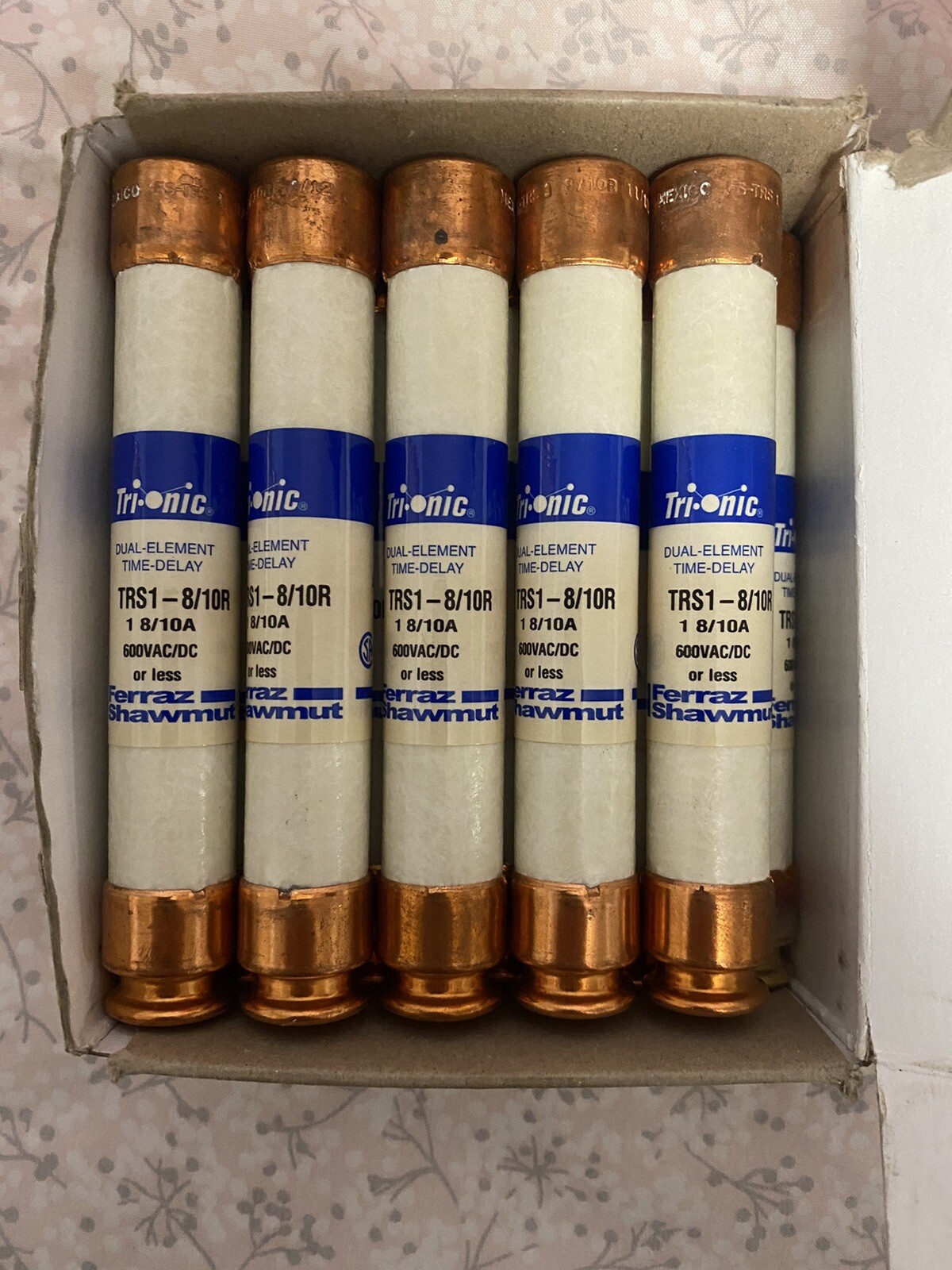 MERSEN TRS1-8/10R Fuse,Class RK5,1-8/10A,TRS-R Series. New old stock.