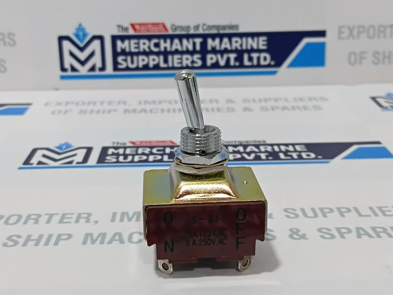 Nikkai S-31 Toggle Switch D-42821-1 25A 125V.AC 9A 250V.AC (Lot of 2 Pcs)