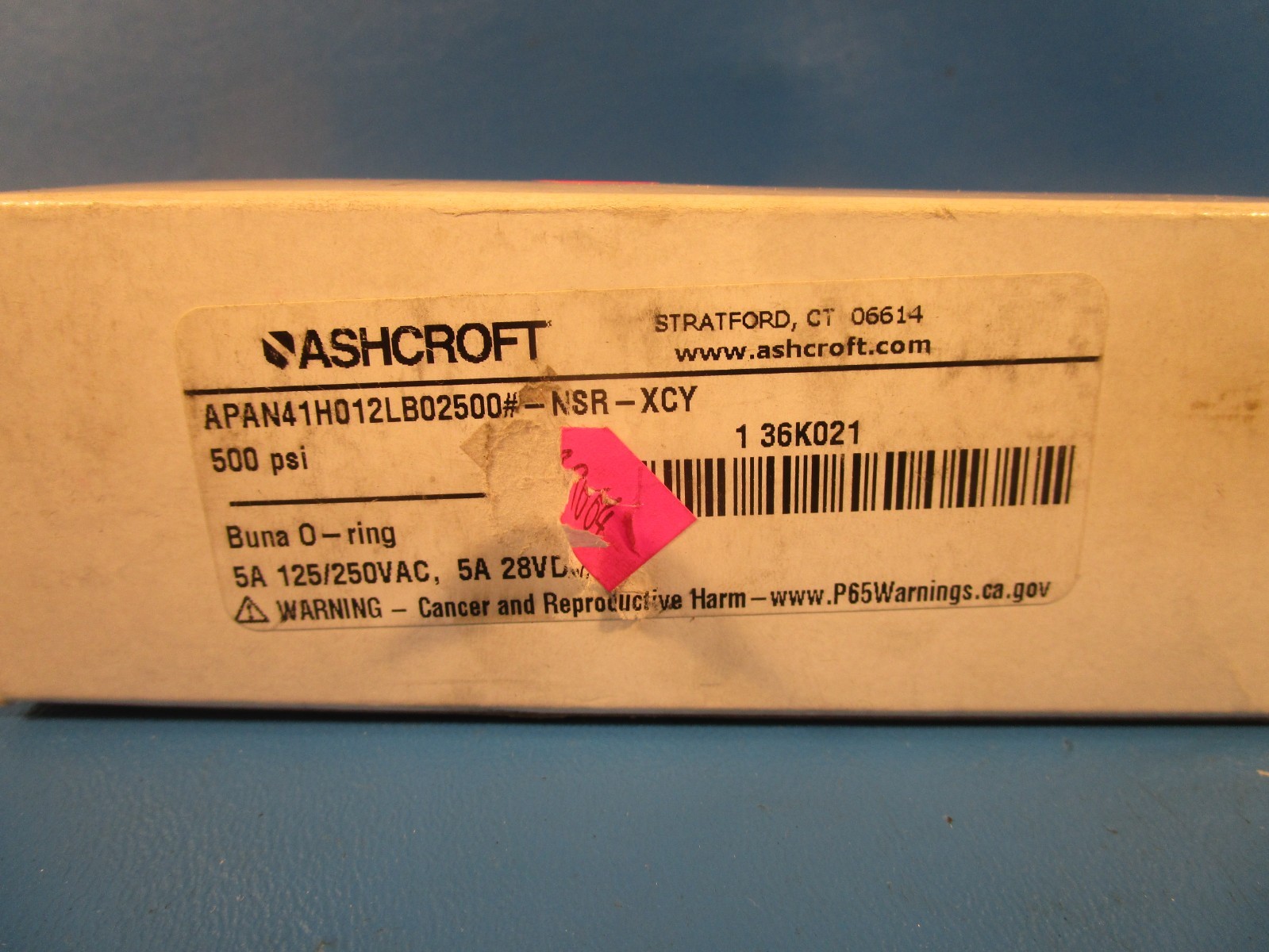 ASHCROFT APAN71H012CB02500#-NSR-XCY, Explosion Proof Pressure Switch
