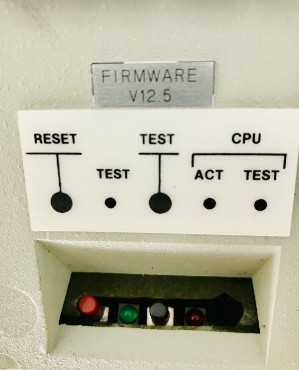 Instron 8500 series control panel 12.5 firmware