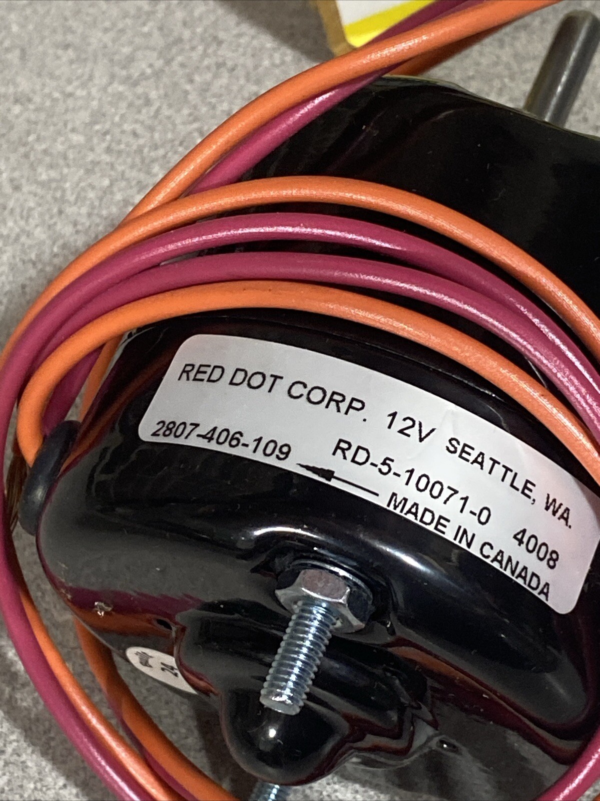 Blower Motor 12 V Counterclockwise RD-5-10071-0 Thomas 2604-4367 ABP N83 301901