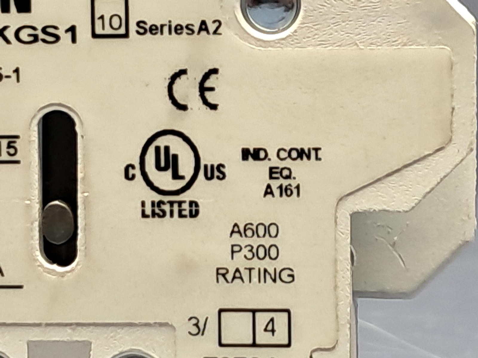 EATON CUTLER HAMMER C320KGS1 Side Mount Auxiliary Contact Freedom Series