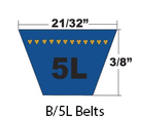 B70/5L730 Dura-Prime Band Classical Wrapped V-Belt B/5L 21/32 x 73″ OC B70 5L730